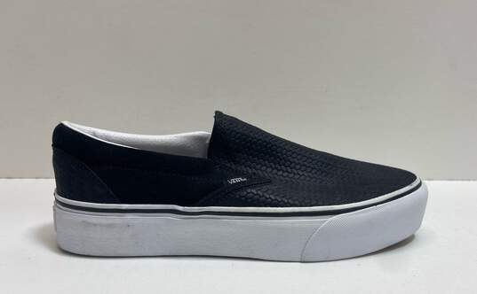 Vans Classic Suede Platform Slip On Sneakers Black 8.5 image number 1