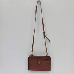 FRYE Brown Leather Crossbody Bag