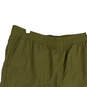 Mens Green Flashdry Slash Pocket Elastic Waist Athletic Shorts Size Large image number 3