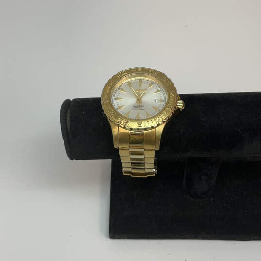 Designer Invicta Pro Diver 2306 Gold-Tone Round Dial Analog Wristwatch image number 1