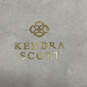 Designer Kendra Scott Gold-Tone Drusy Quartz Rectangle Pendant Necklace image number 4
