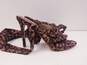Jessica Simpson Jestella Ankle Wrap Leopard Print Sandal Pump Heels Shoes Size 6.5 M image number 2