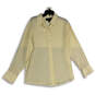 NWT Womens Beige Collared Long Sleeve Regular Fit Button-Up Shirt Size 16 image number 1