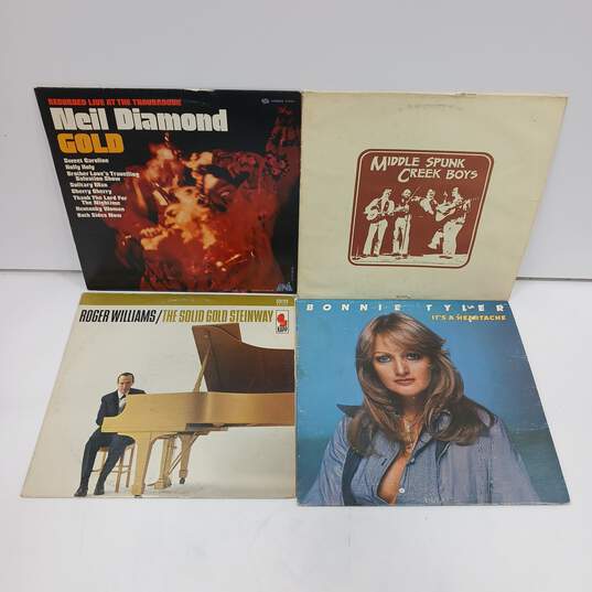 10pc Bundle of Vintage Assorted Vinyl Records image number 1