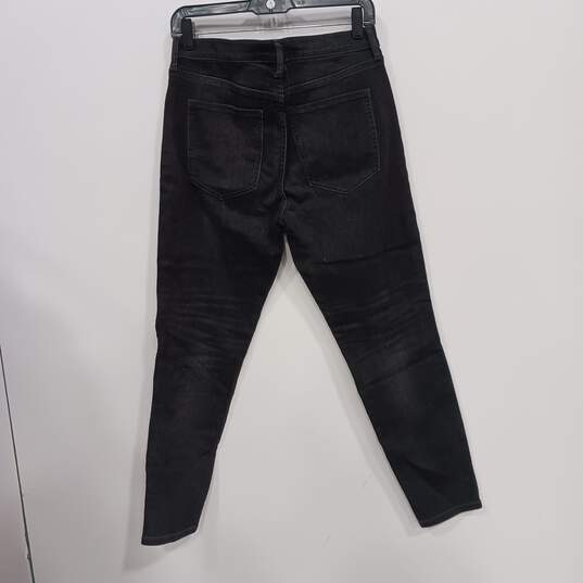 Banana Republic Black Skinny Denim Jeans Size 30 NWT image number 2