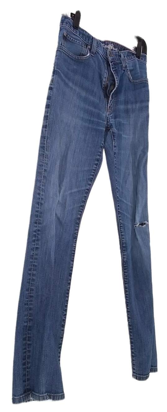Mens Blue Medium Wash Pockets Denim Straight Leg Jeans Size 30X32 image number 3
