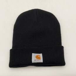 Carhartt Mens Black Knitted Winter Fitted Beanie Hat One Size