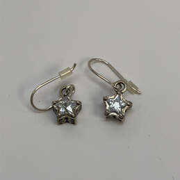 Designer Silpada 925 TH Sterling Silver Cubic Zirconia Stone Drop Earrings alternative image