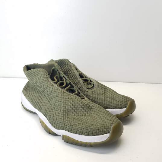 Nike Air Jordan Future Iguana Army Green, White Sneakers 656503-201 Size 10 image number 3
