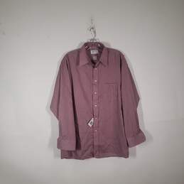 NWT Mens Regular Fit Long Sleeve Collared Dress Shirt Size 171/2-32/33