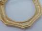 VNTG Gold Tone & Faux Jade Jewelry Lot image number 10