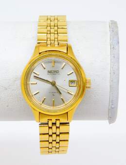 VNTG Seiko Automatic 17 Jewels Gold Tone Women's Watch 38.1g