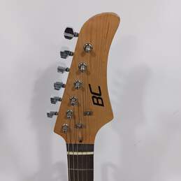 BC Black Electric Stratocaster Guitar with Shoulder Strap alternative image