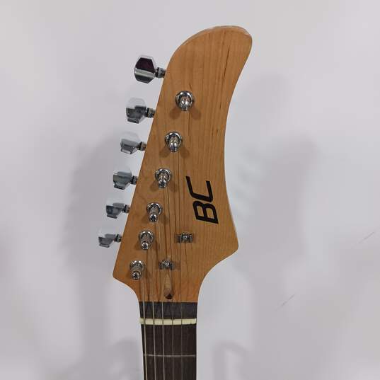 BC Black Electric Stratocaster Guitar with Shoulder Strap image number 2