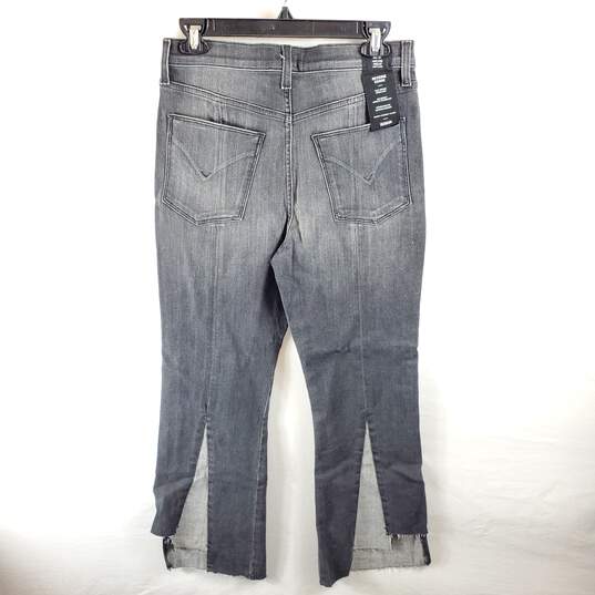 Hudson Women Black Washed Crop Jeans Sz 29 NWT image number 2