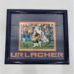 HOF Brian Urlacher Autographed/Matted/Framed Photo Chicago Bears