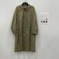 Burberry Mens Beige Long Sleeve Button Up Overcoat Size 52R With COA image number 1