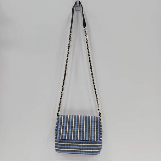 Talbots White, Blue, And Black Purse image number 1