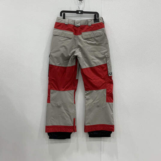 Mens Gray Red Dryride Slash Pocket Straight Leg Snow Pants Size Medium image number 2
