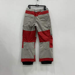 Mens Gray Red Dryride Slash Pocket Straight Leg Snow Pants Size Medium alternative image