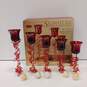 Signature Home Collection Red Beaded Votives In Box image number 1