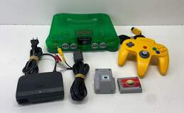 Nintendo N64 Console w/ Accessories- Jungle Green