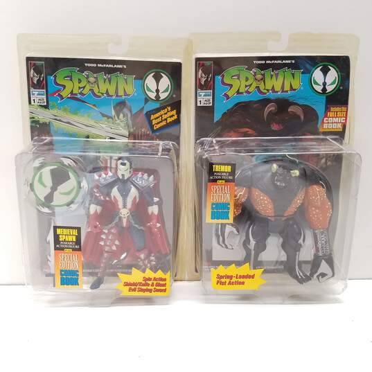 McFarlane Toys Spawn Action Figures w/Special Edition Comic Books Lot of 6 image number 3