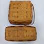 Set of 2 Vintage Longaberger Hand Woven Baskets with Plastic Liner image number 3