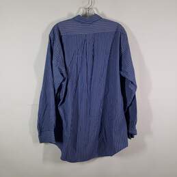 Mens Striped Regular Fit Long Sleeve Collared Dress Shirt Size X-Large alternative image