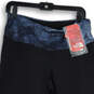 NWT Womens Black Blue Flat Front Pull-On Compression Leggings Size XL image number 3