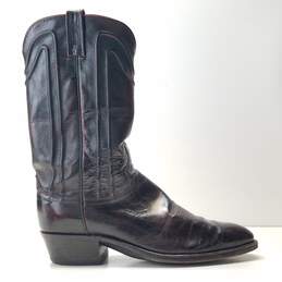 Dan Post Oxblood Leather Western Cowboy Zip Boots Women's Size 11 D