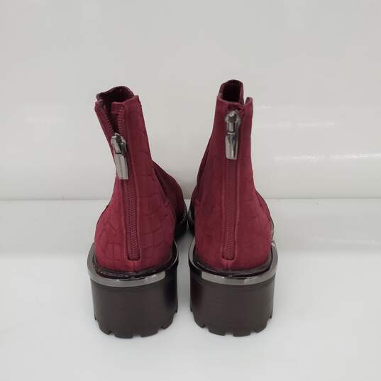 Women Vince Camuto Ankle Bootie Size-7 new (Maroon) image number 4