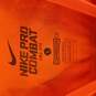 Nike Pro Combat Men Orange Athletic Shirt L image number 3