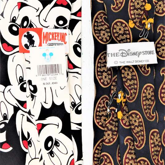 VTG Walt Disney Assorted Silk Neck Ties Mickey Mouse Goofy Winnie The Pooh Tigger image number 5