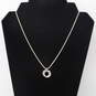 Sterling Silver Diamond Accent Pendant Necklace (17.5in) - 10.2g image number 2