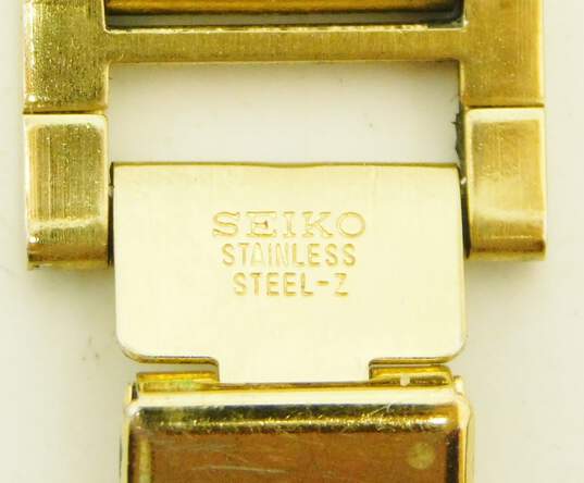 Buy the Vintage Seiko Quartz 7N29-6411 Gold Tone Stainless Steel Calendar  Mens Dress Watch | GoodwillFinds