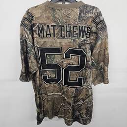 NFL Team Apparel Camo Packers Jersey #52 Matthews alternative image