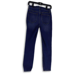 Womens Blue Denim Medium Wash Pockets Regular Fit Skinny Leg Jeans Size 26 alternative image