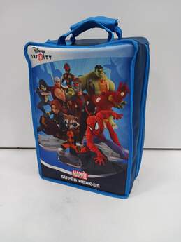 Bundle of Assorted Disney Infinity Figures in Marvel Super Heroes Travel Case