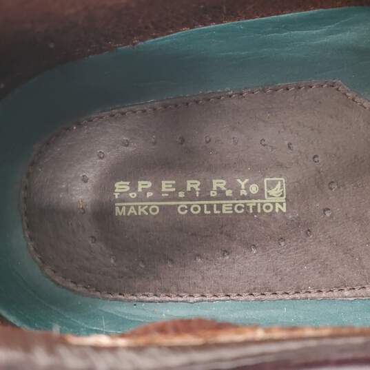 Sperry Top-Sider Mako Collection US Men's Size 11.5 M 0765027 Brown Leather Shoes image number 8