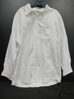 L.L. Bean White Button Up Dress Shirt Men's Size 17.5