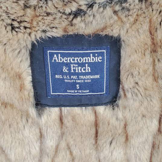 Abercrombie & Fitch Women Beige Faux Fur Vest S image number 3