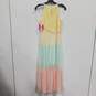 NWT Womens Multicolor Sleeve Less Halter Neck Front Tie Maxi Dress Size 16 image number 2
