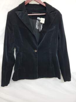 Wm J Brand Velvet Black  Blazer Button Down Jacket Sz M W/Tags