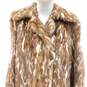 Vintage Women's Brown & Cream Marble Mink Fur Stroller Coat image number 5