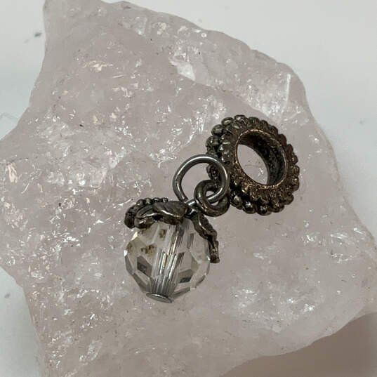 Designer Pandora S925 ALE Sterling Silver Crystal Cut Stone Dangle Charm image number 1