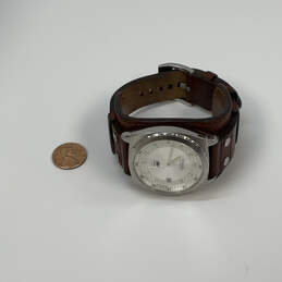 Designer Fossil Silver-Tone Date Indicator Round Dial Analog Wristwatch alternative image