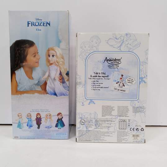 Disney Frozen Elsa and Interactive Olaf Dolls IOB image number 2