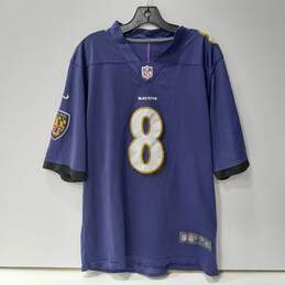 Men's Purple Baltimore Ravens # 8 Jackson Jersey Size L