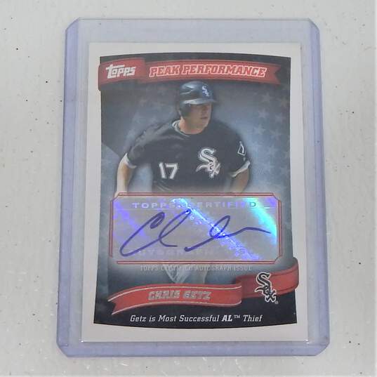 2010 Chris Getz Topps Peak Performance Autographs Chicago White Sox image number 1